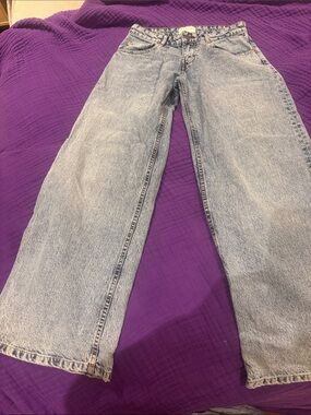Motel Rocks Washed Light Blue Bootcut Jeans